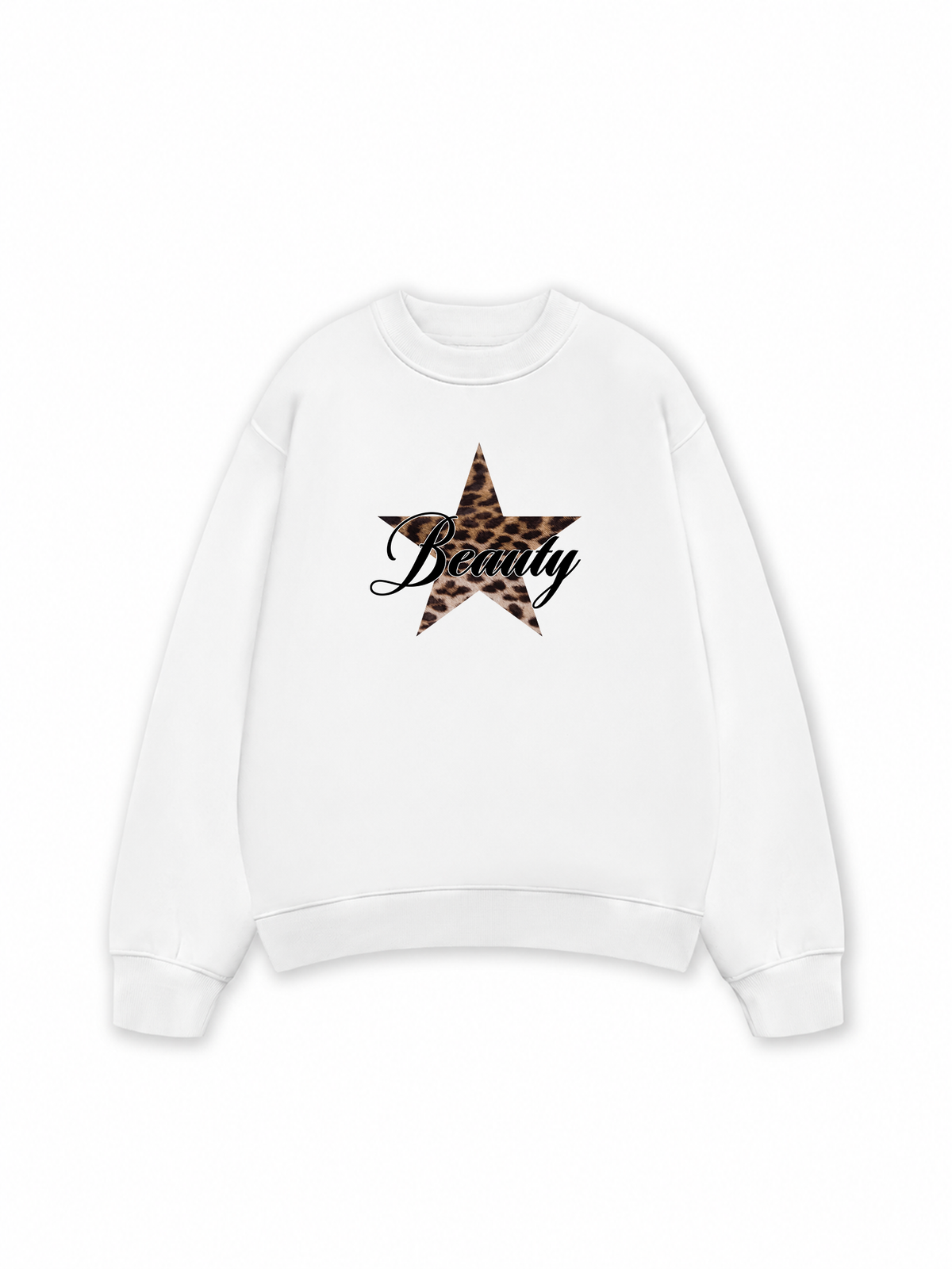 Áo Sweater Nỉ Hai Da Beauty Leopard Star