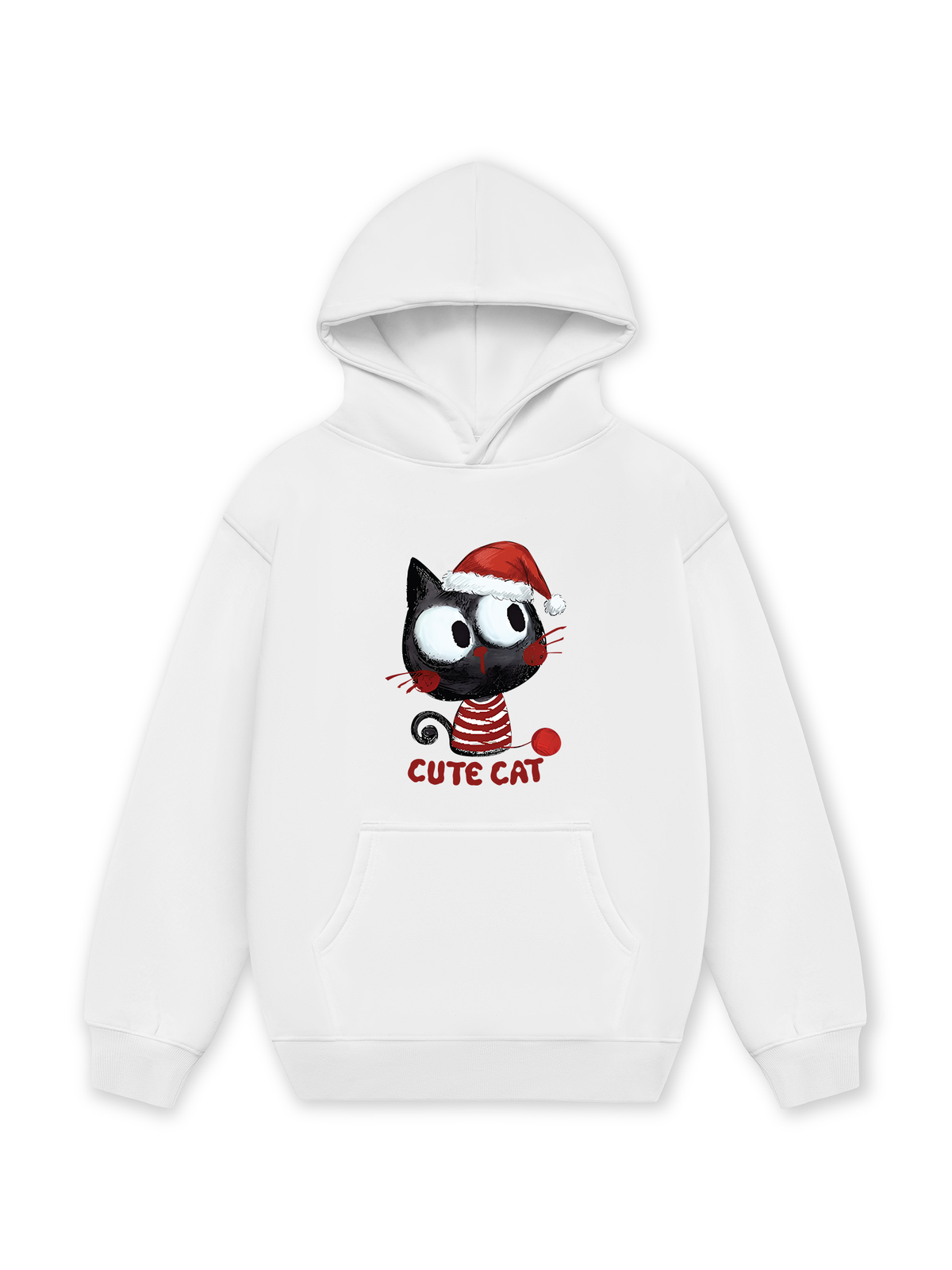 Áo Hoodie Nỉ Hai Da Cute Cat