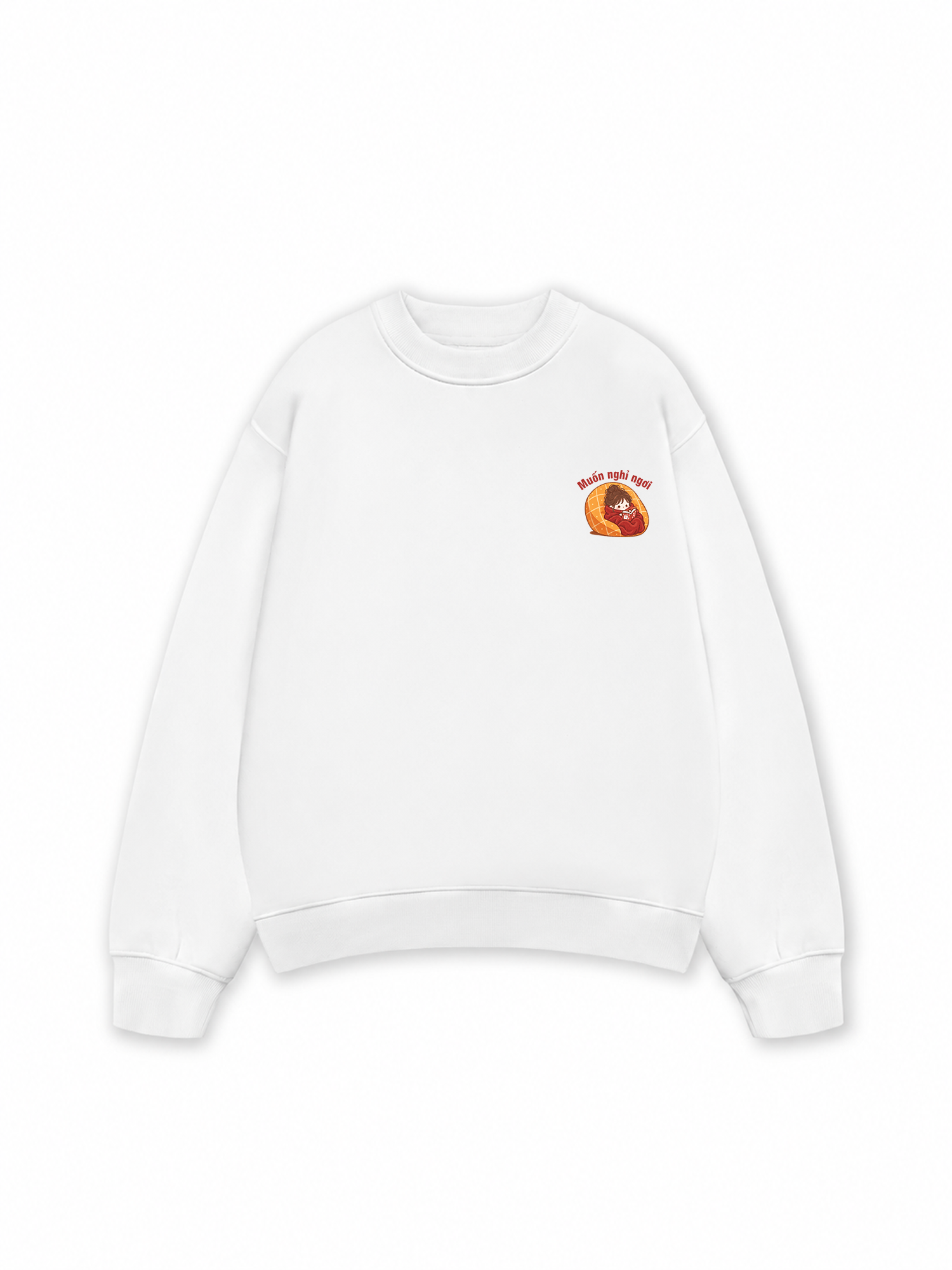 Áo Sweater Nỉ Hai Da Muốn Nghỉ Ngơi