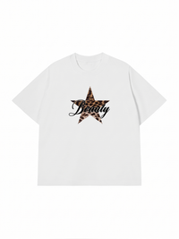 Áo Thun Relaxed Fit Beauty Leopard Star