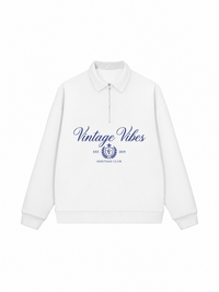 Áo Sweater Polo Nỉ Hai Da Vintage Vibe