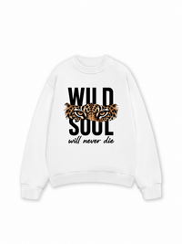 Áo Sweater Nỉ Hai Da Wild Soul Will Never Die