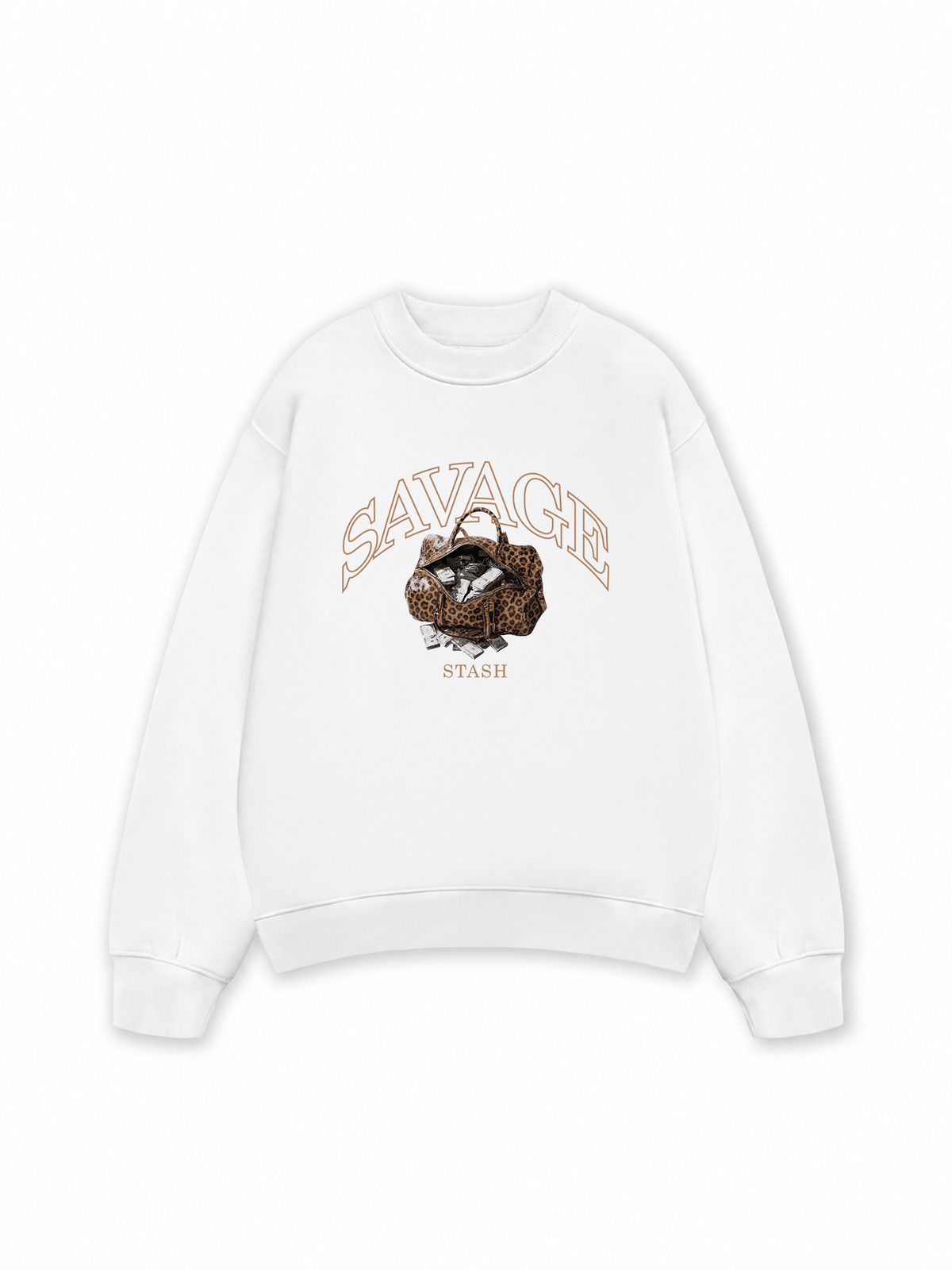Áo Sweater Nỉ Hai Da Savage Stash