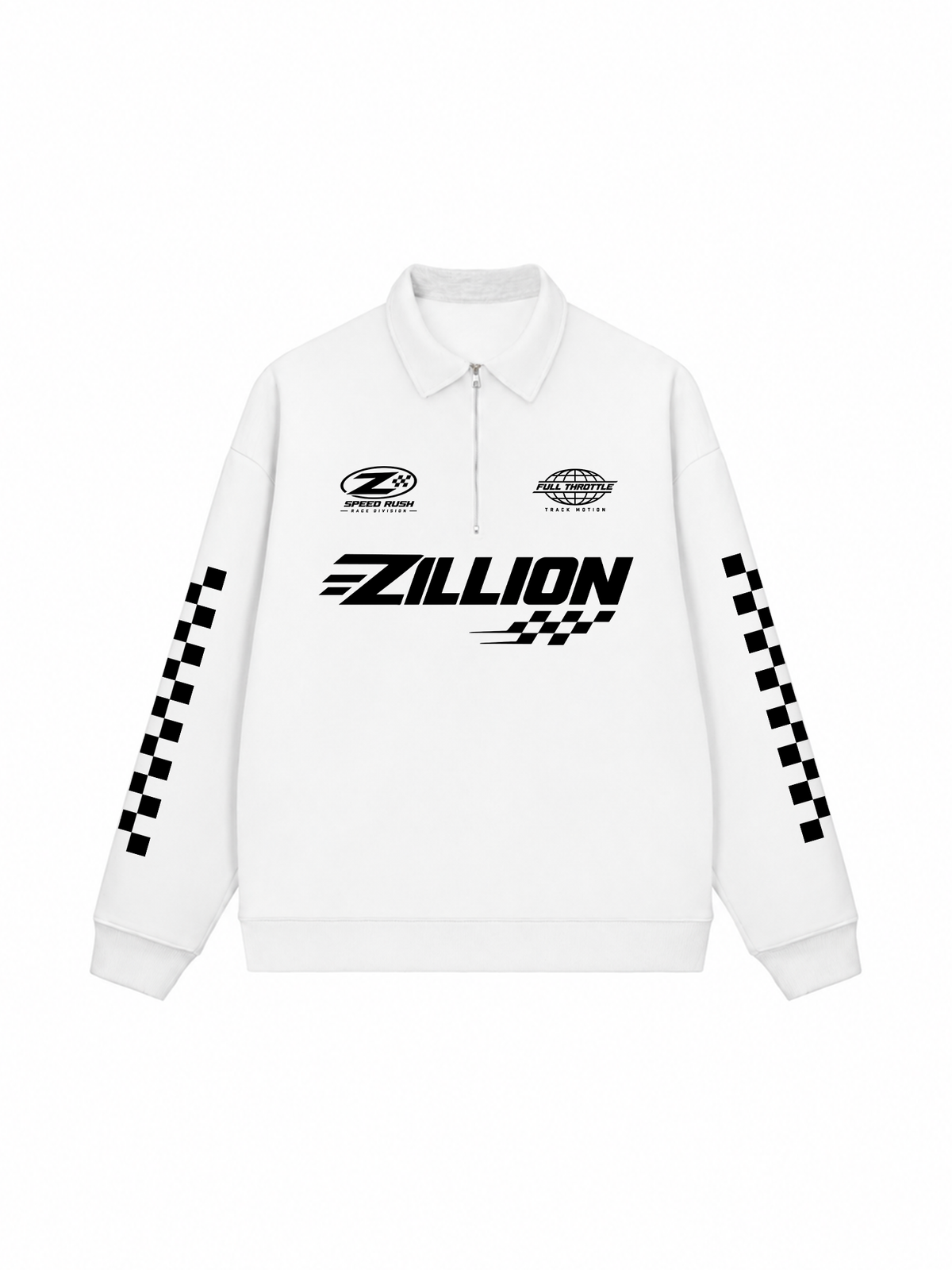 Áo Sweater Polo Nỉ Hai Da Zillion Speed Rush