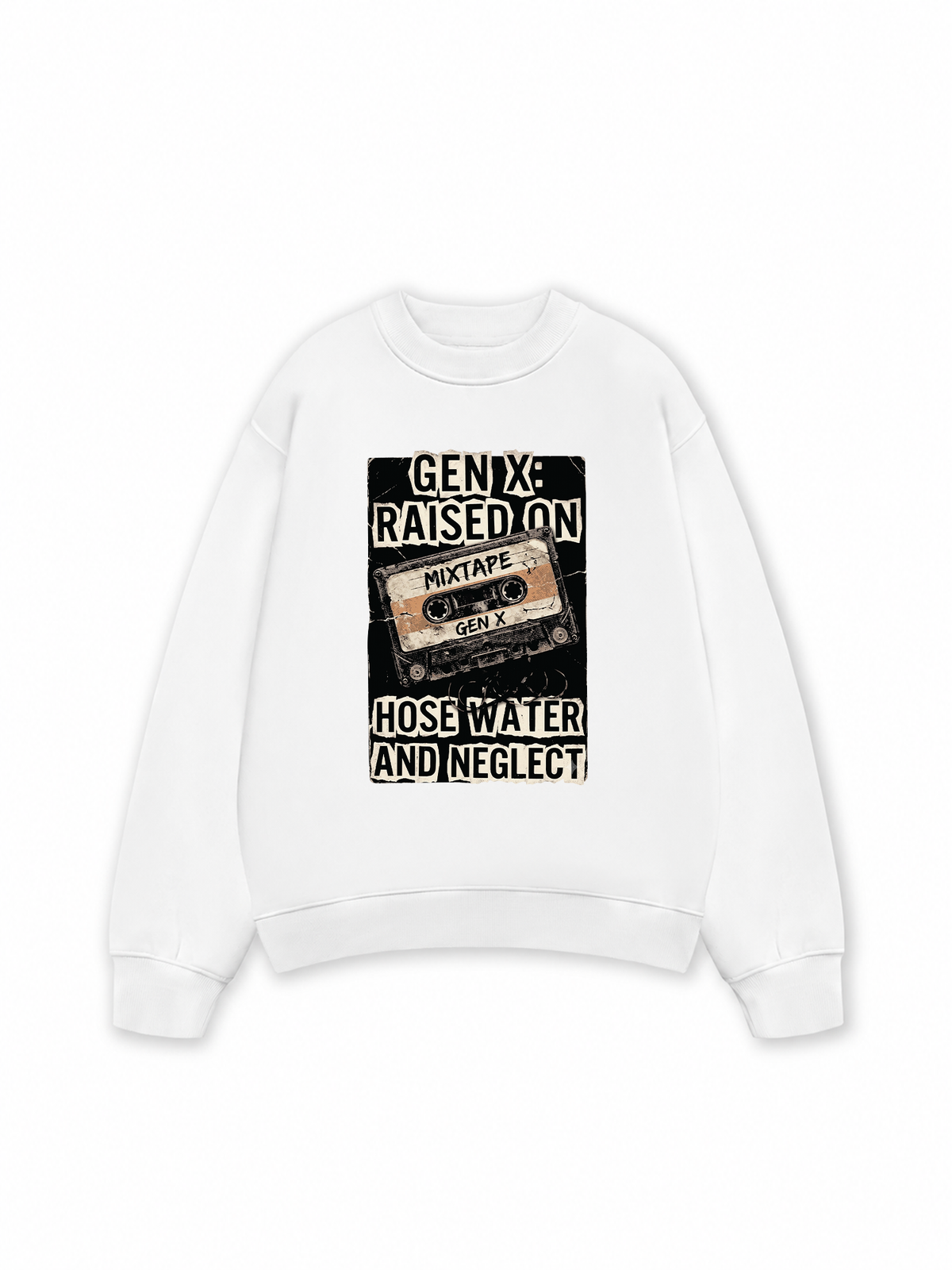 Áo Sweater Nỉ Hai Da Gen X Raised On