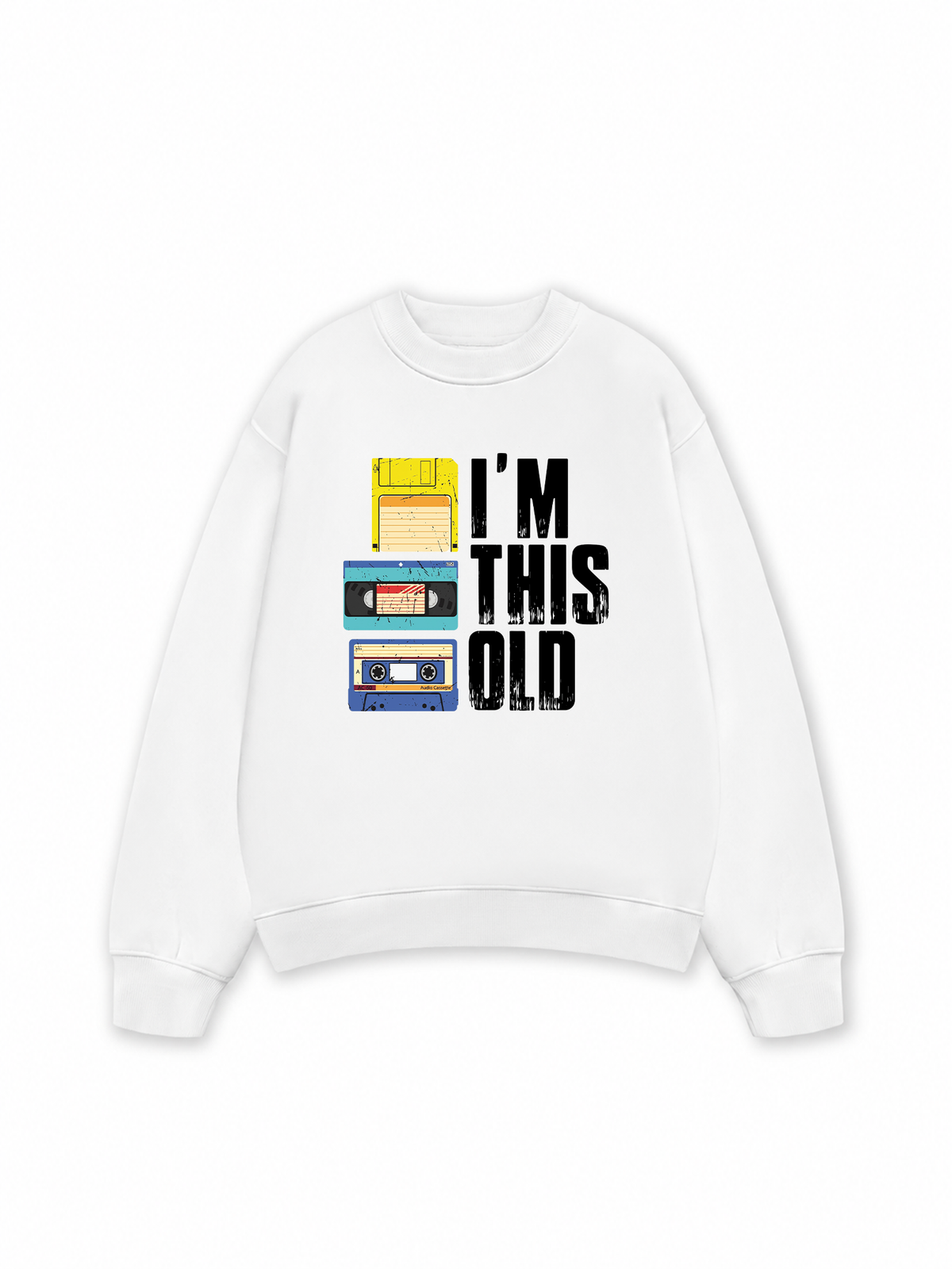 Áo Sweater Nỉ Hai Da I'm This Old