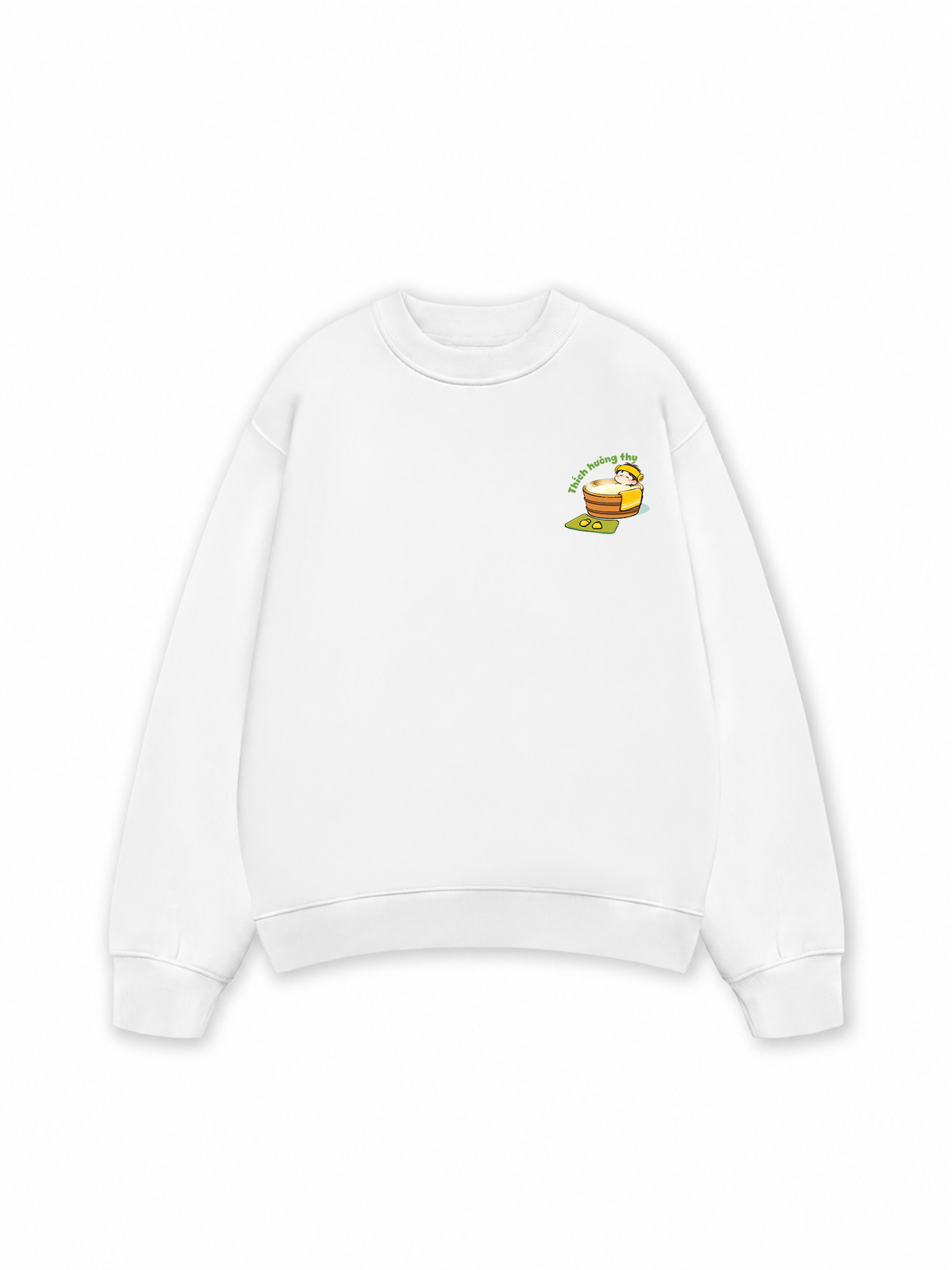 Áo Sweater Nỉ Hai Da Thích Hưởng Thụ