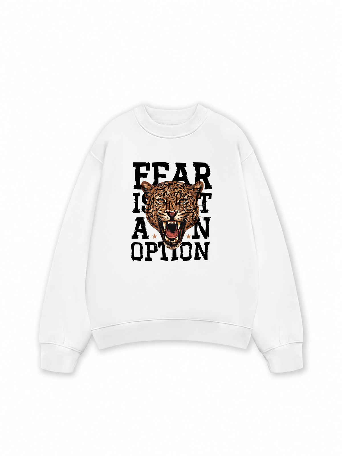 Áo Sweater Nỉ Hai Da Fear Is Not An Option