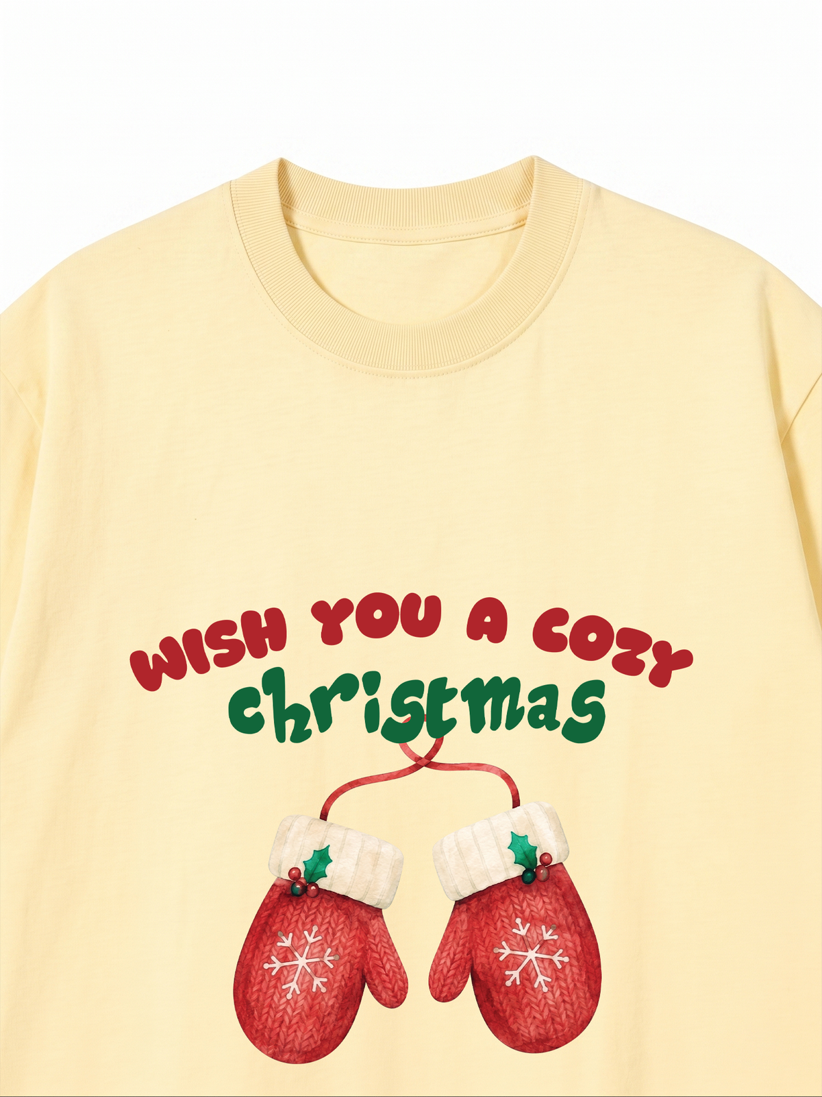 Áo Thun Relaxed Fit Wish You A Cozy Christmas