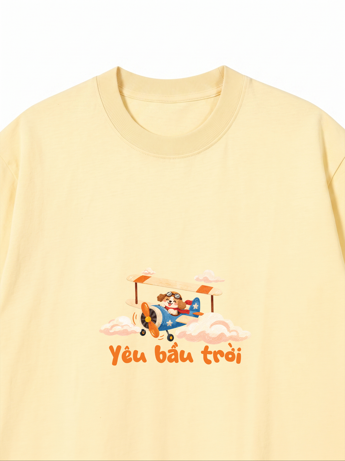 Áo Thun Relaxed Fit Yêu Bầu Trời