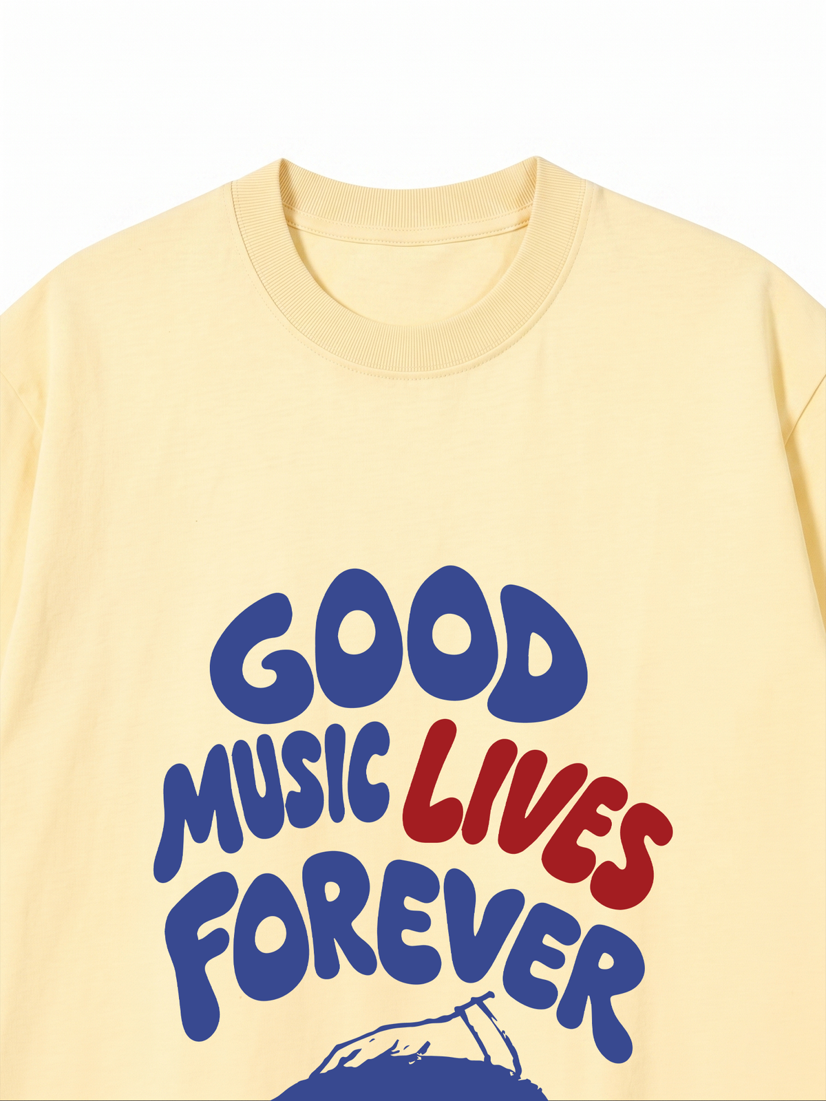 Áo Thun Relaxed Fit Good Music Lives Forever