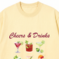 Áo Thun Relaxed Fit Cheers & Drinks
