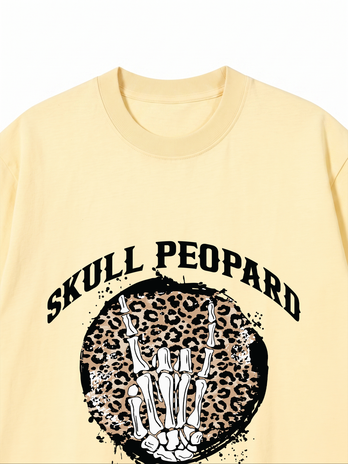 Áo Thun Relaxed Fit Skull Leopard