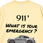 Áo Thun Relaxed Fit Car What Is Your Emergency