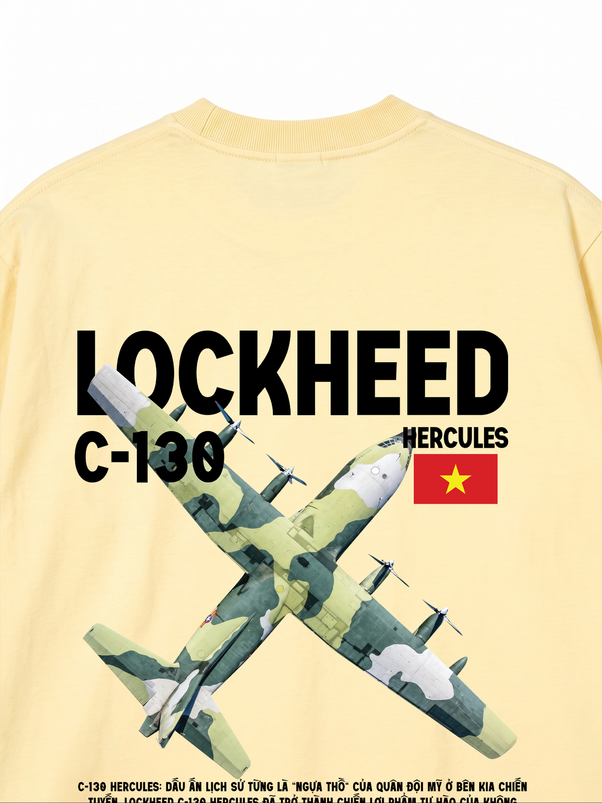 Áo Thun Relaxed Fit Việt Nam Lockheed C-130 Hercules