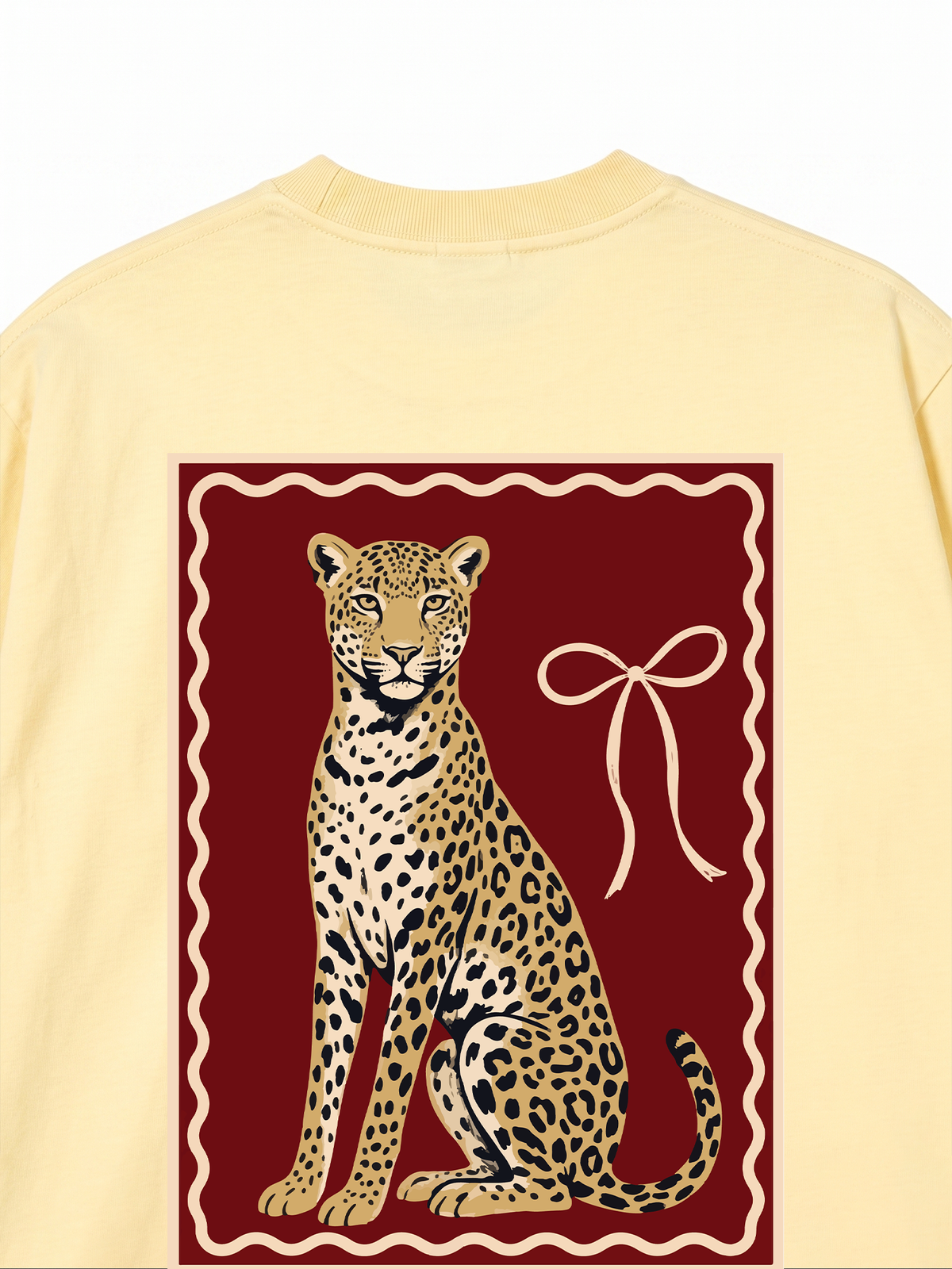 Áo Thun Relaxed Fit Sitting Leopard