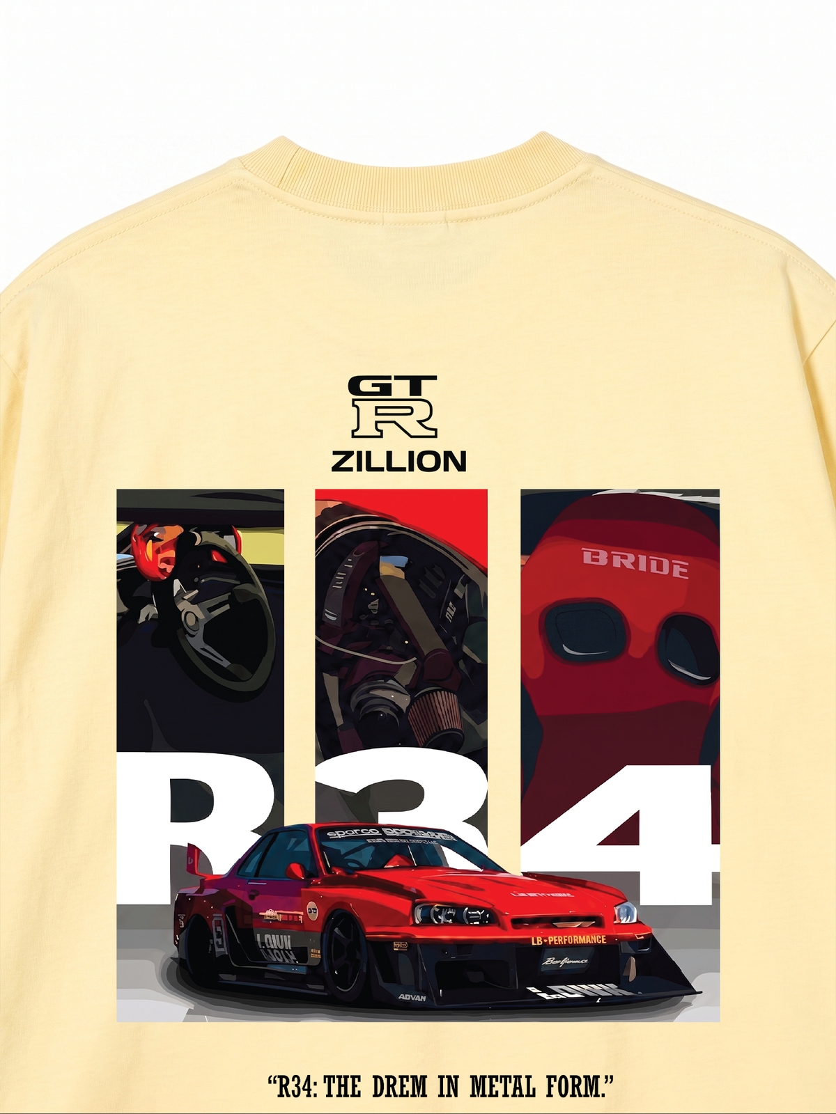 Áo Thun Relaxed Fit Car Zillion GT R