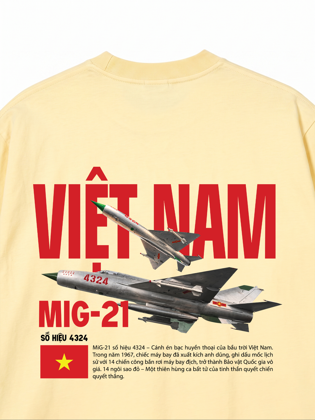 Áo Thun Relaxed Fit Việt Nam Mig-21