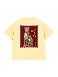 Áo Thun Relaxed Fit Sitting Leopard