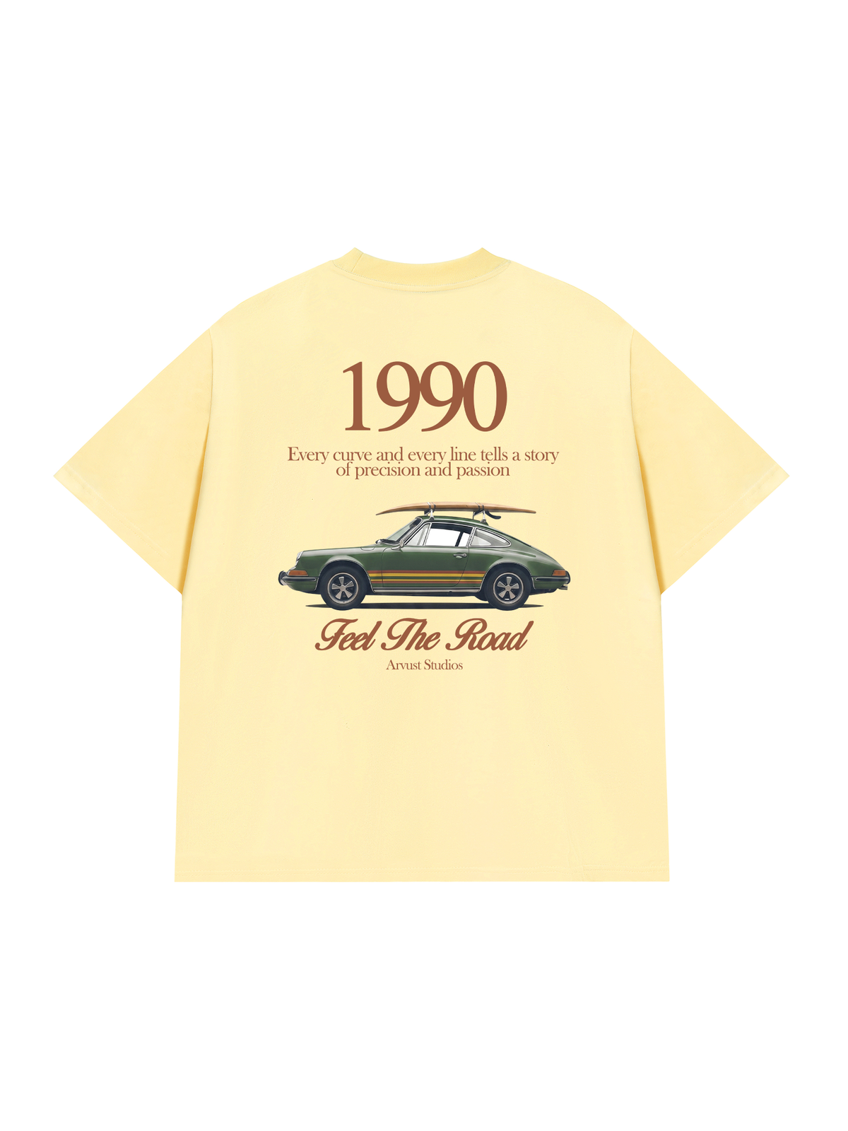 Áo Thun Relaxed Fit Car Feel The Road