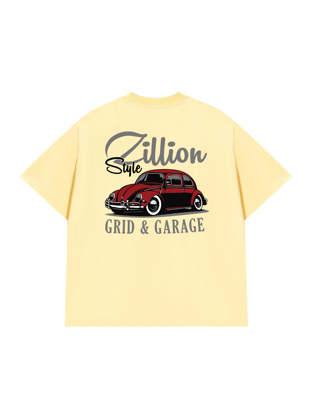 Áo Thun Relaxed Fit Zillion Style Grid & Garage
