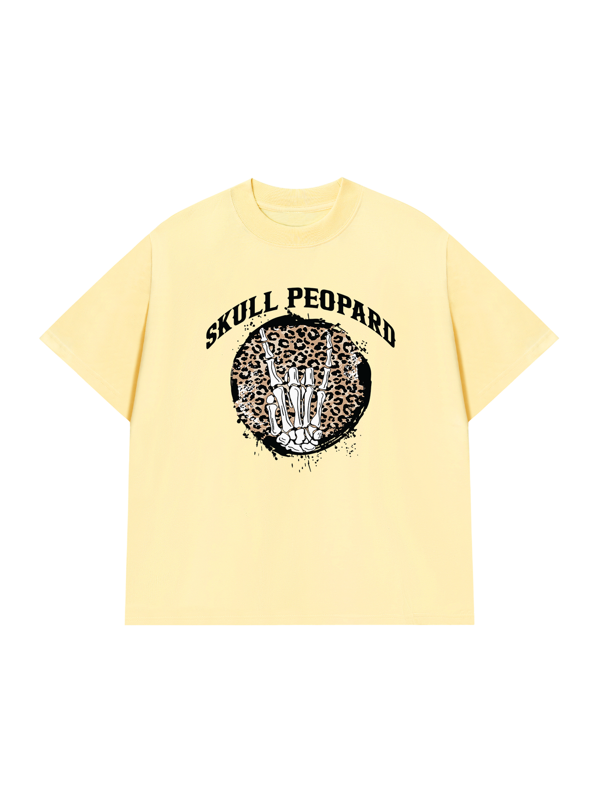 Áo Thun Relaxed Fit Skull Leopard