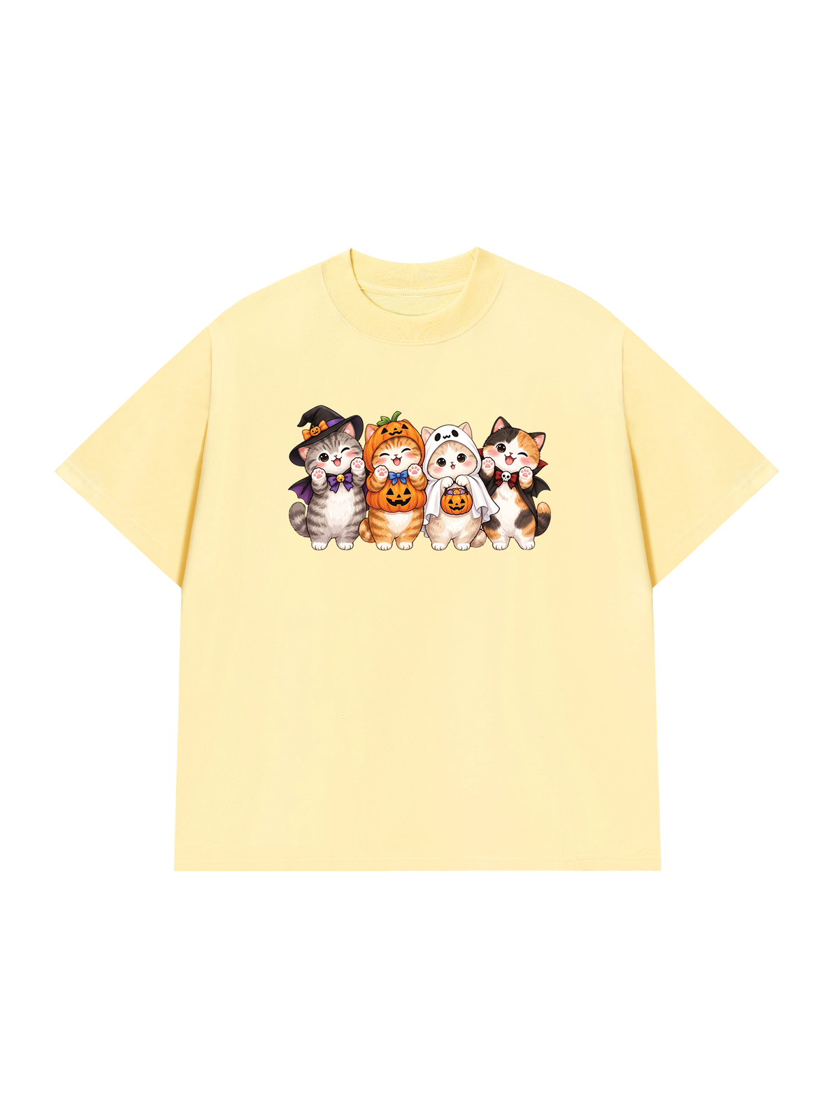 Áo Thun Relaxed Fit Meow Halloween