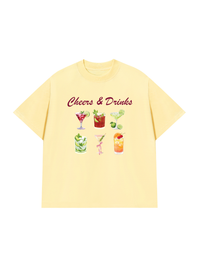 Áo Thun Relaxed Fit Cheers & Drinks