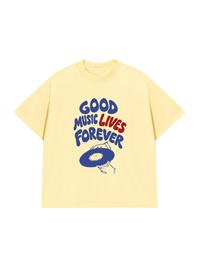 Áo Thun Relaxed Fit Good Music Lives Forever