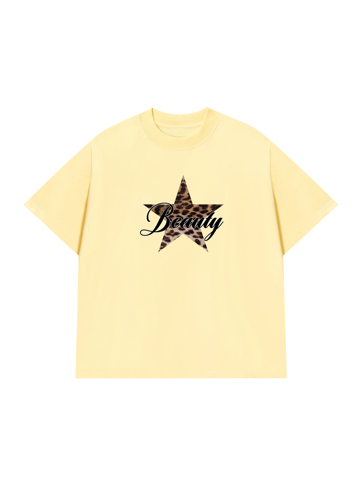 Áo Thun Relaxed Fit Beauty Leopard Star