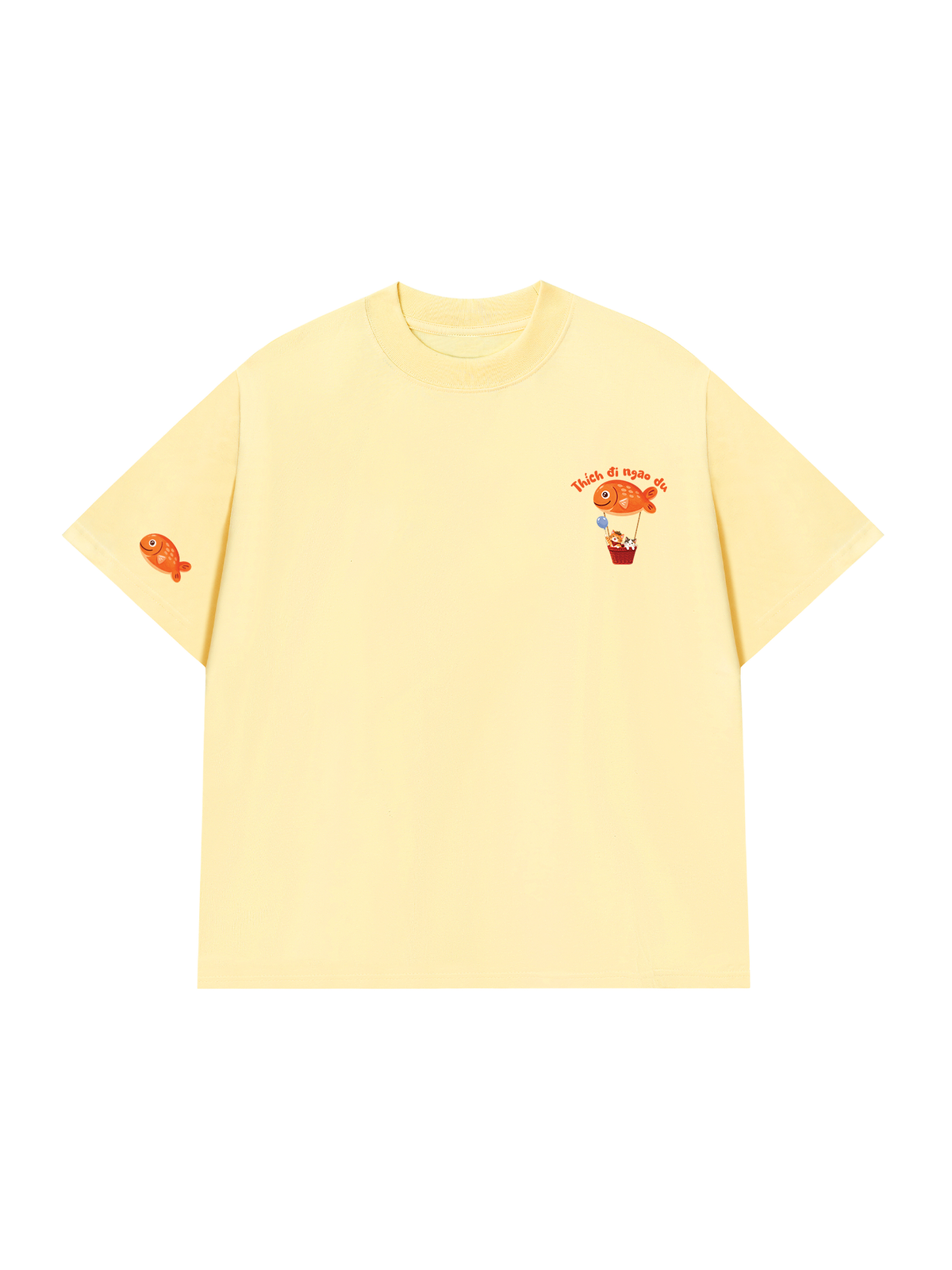 Áo Thun Relaxed Fit Thích Đi Ngao Du
