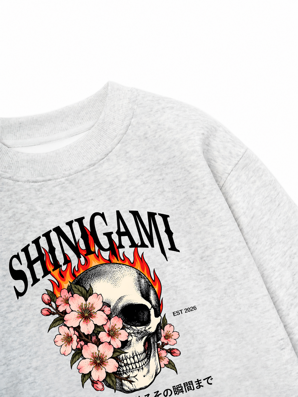 Áo Sweater Nỉ Hai Da Shinigami