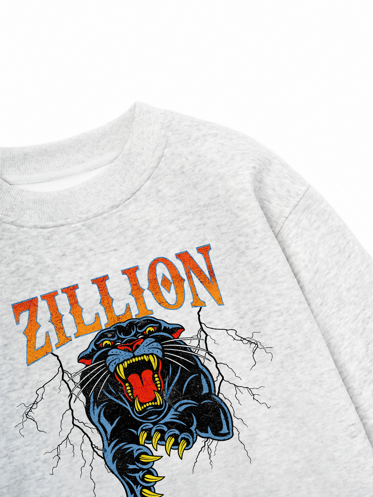 Áo Sweater Nỉ Hai Da Zillion Thunder Panther