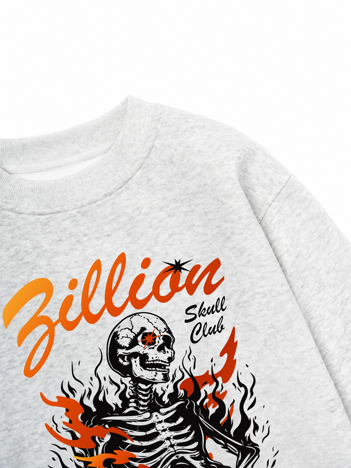 Áo Sweater Nỉ Hai Da Skull Club