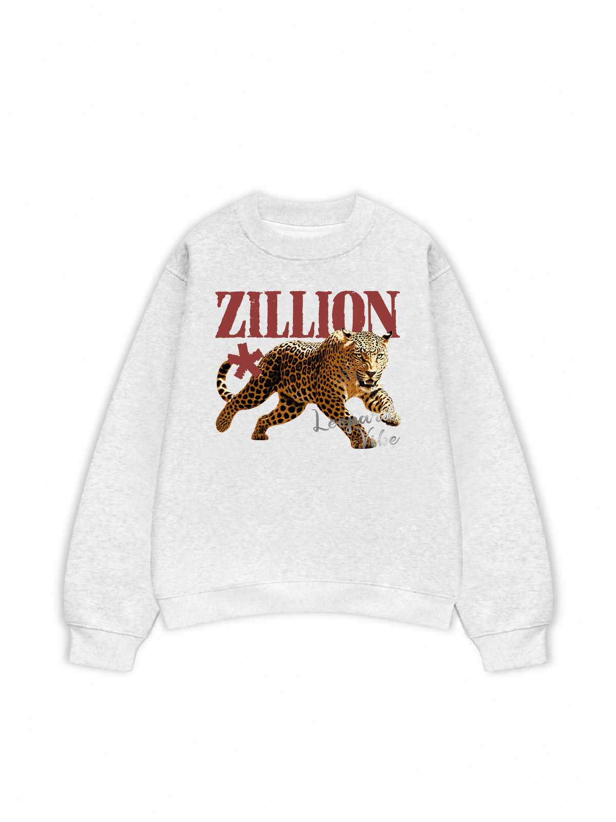 Áo Sweater Nỉ Hai Da Zillion Leopard Vibe