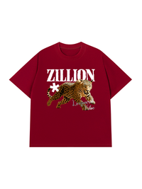 Áo Thun Relaxed Fit Zillion Leopard Vibe