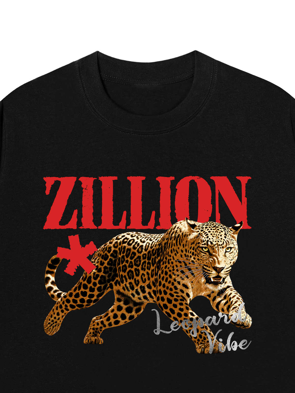 Áo Thun Relaxed Fit Zillion Leopard Vibe