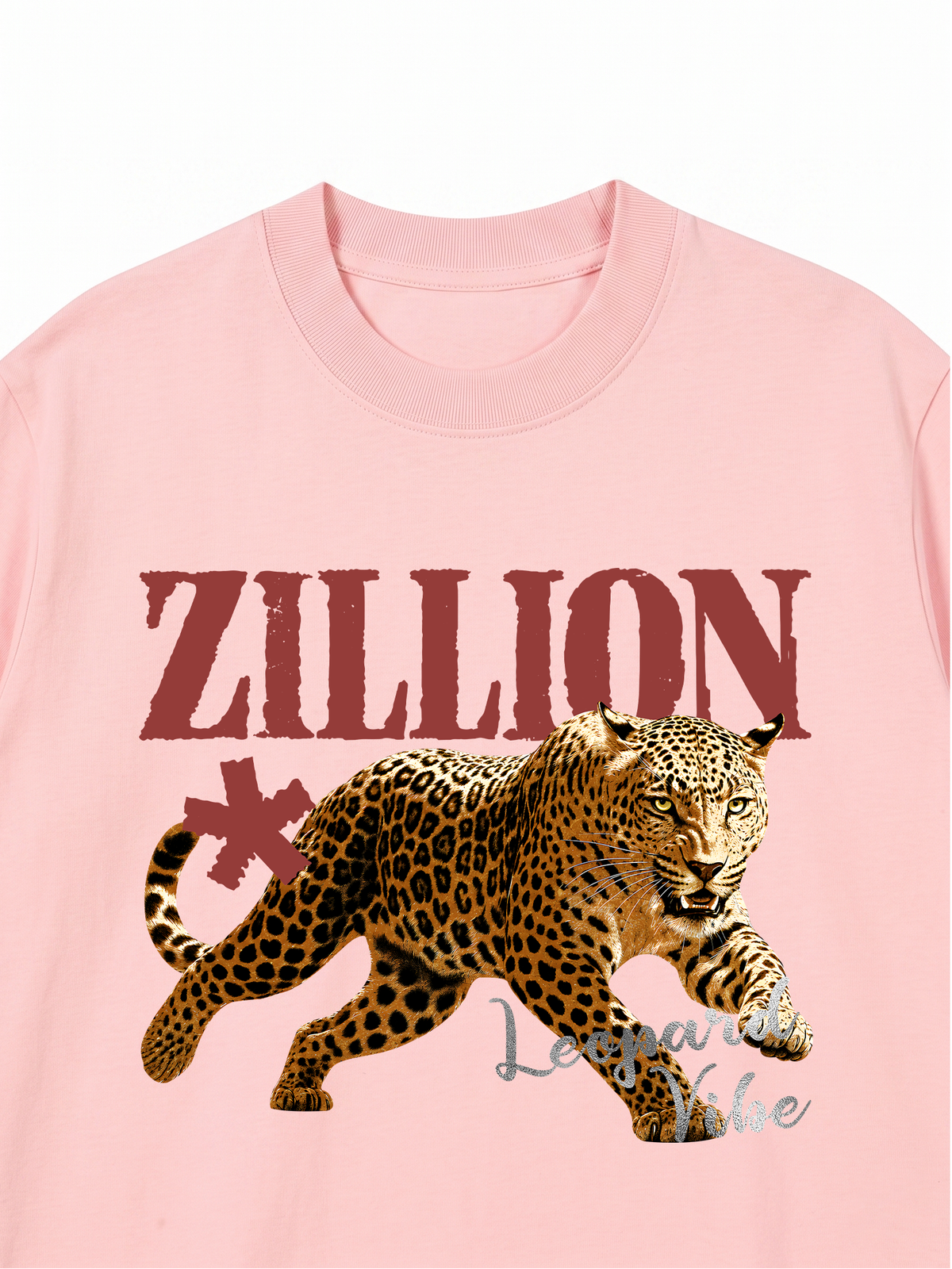Áo Thun Relaxed Fit Zillion Leopard Vibe