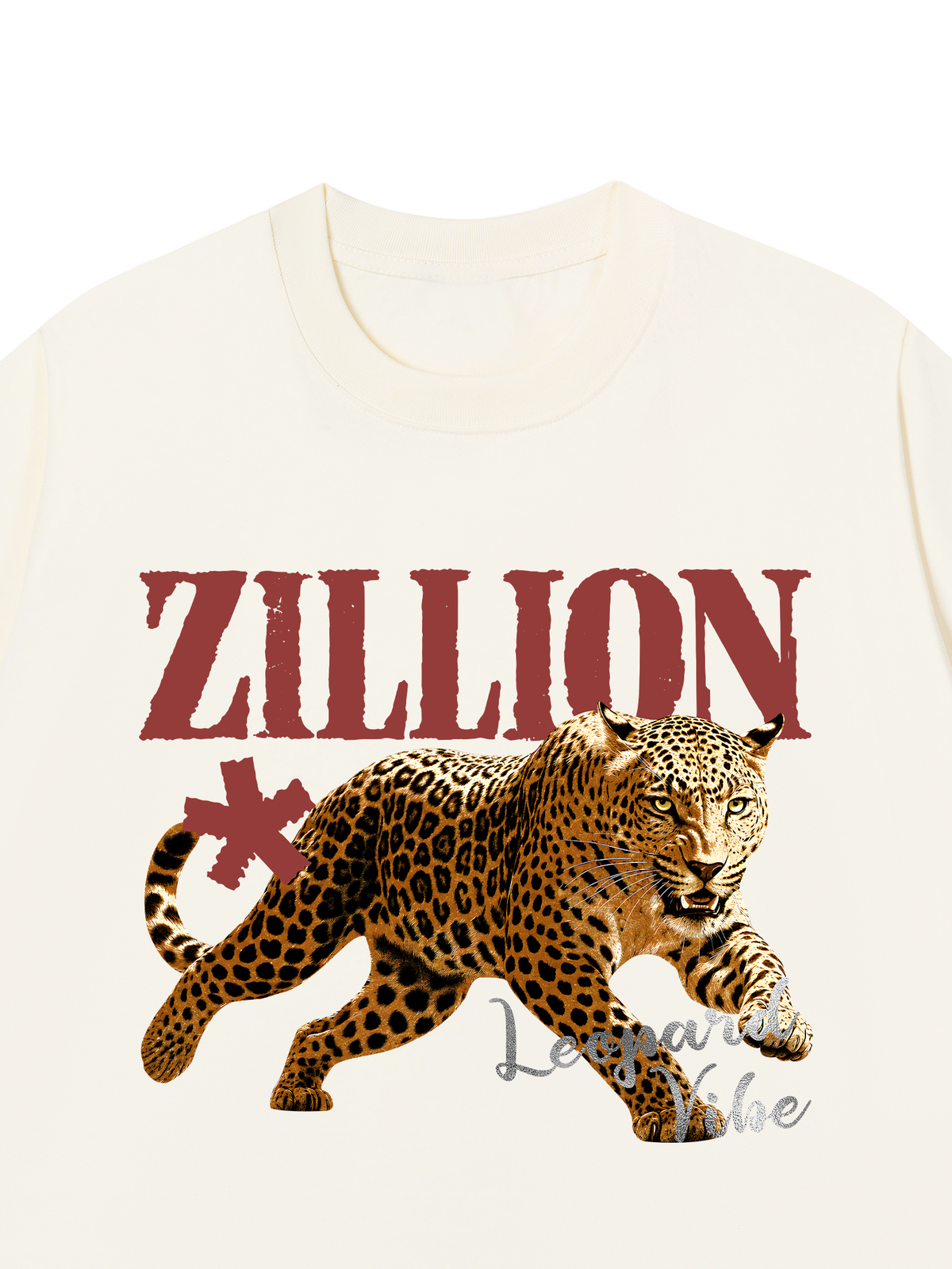 Áo Thun Relaxed Fit Zillion Leopard Vibe
