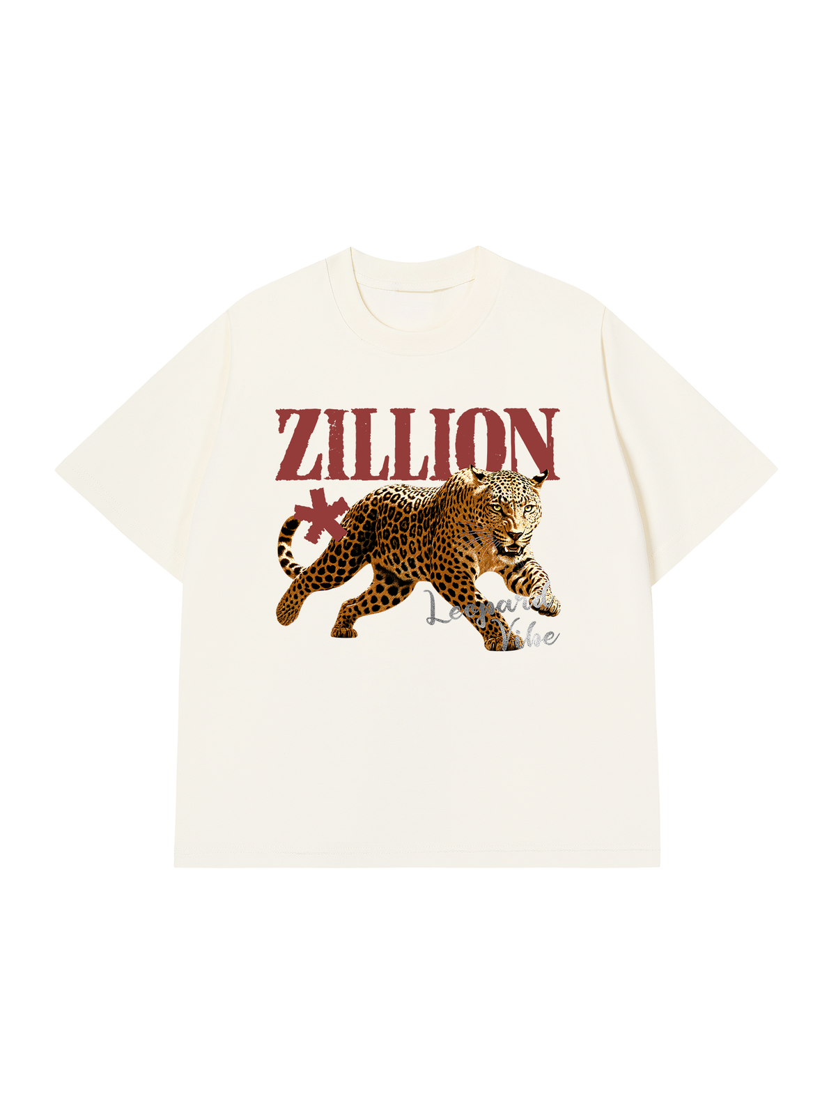 Áo Thun Relaxed Fit Zillion Leopard Vibe