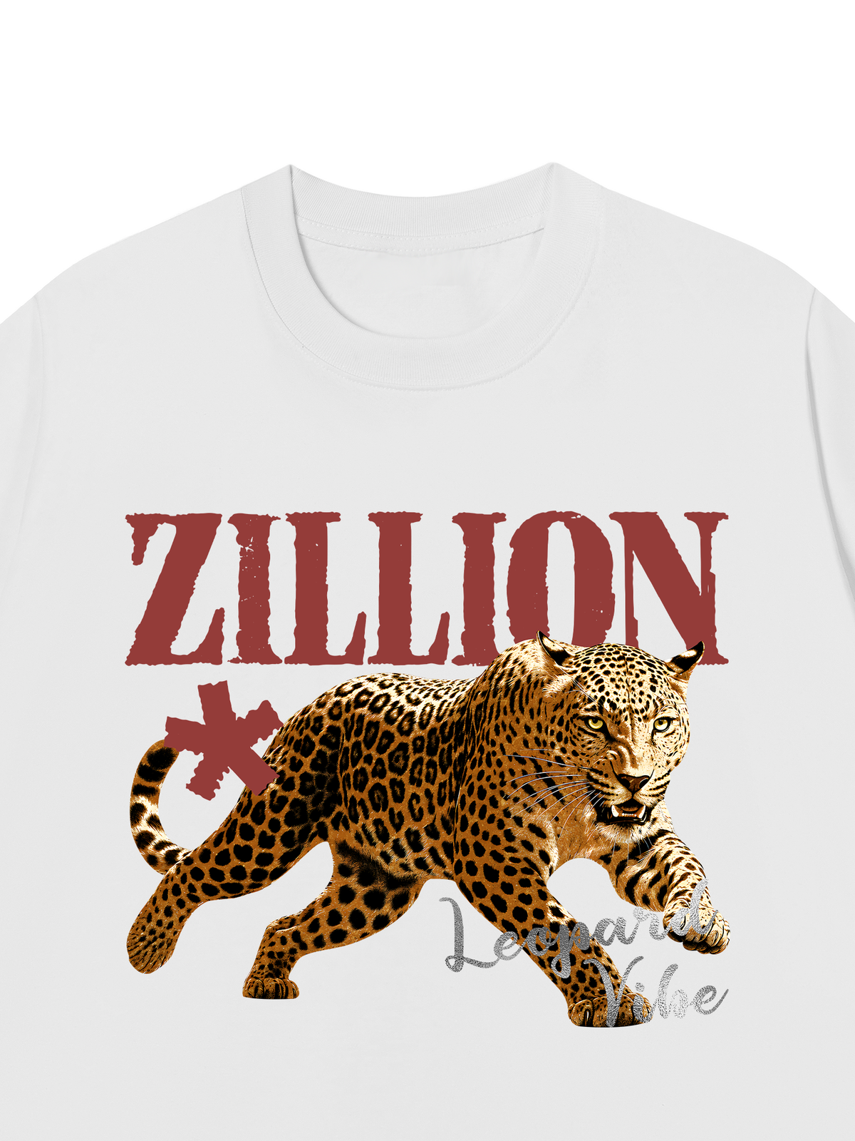 Áo Thun Relaxed Fit Zillion Leopard Vibe
