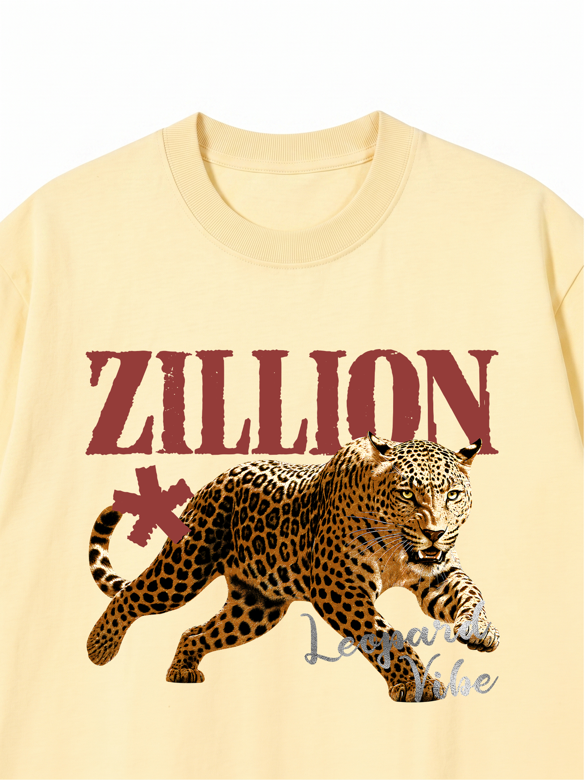 Áo Thun Relaxed Fit Zillion Leopard Vibe
