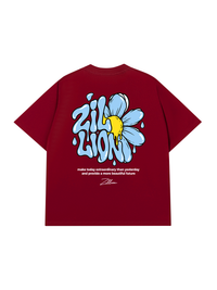 Áo Thun Relaxed Fit Zillion Liquid Bloom