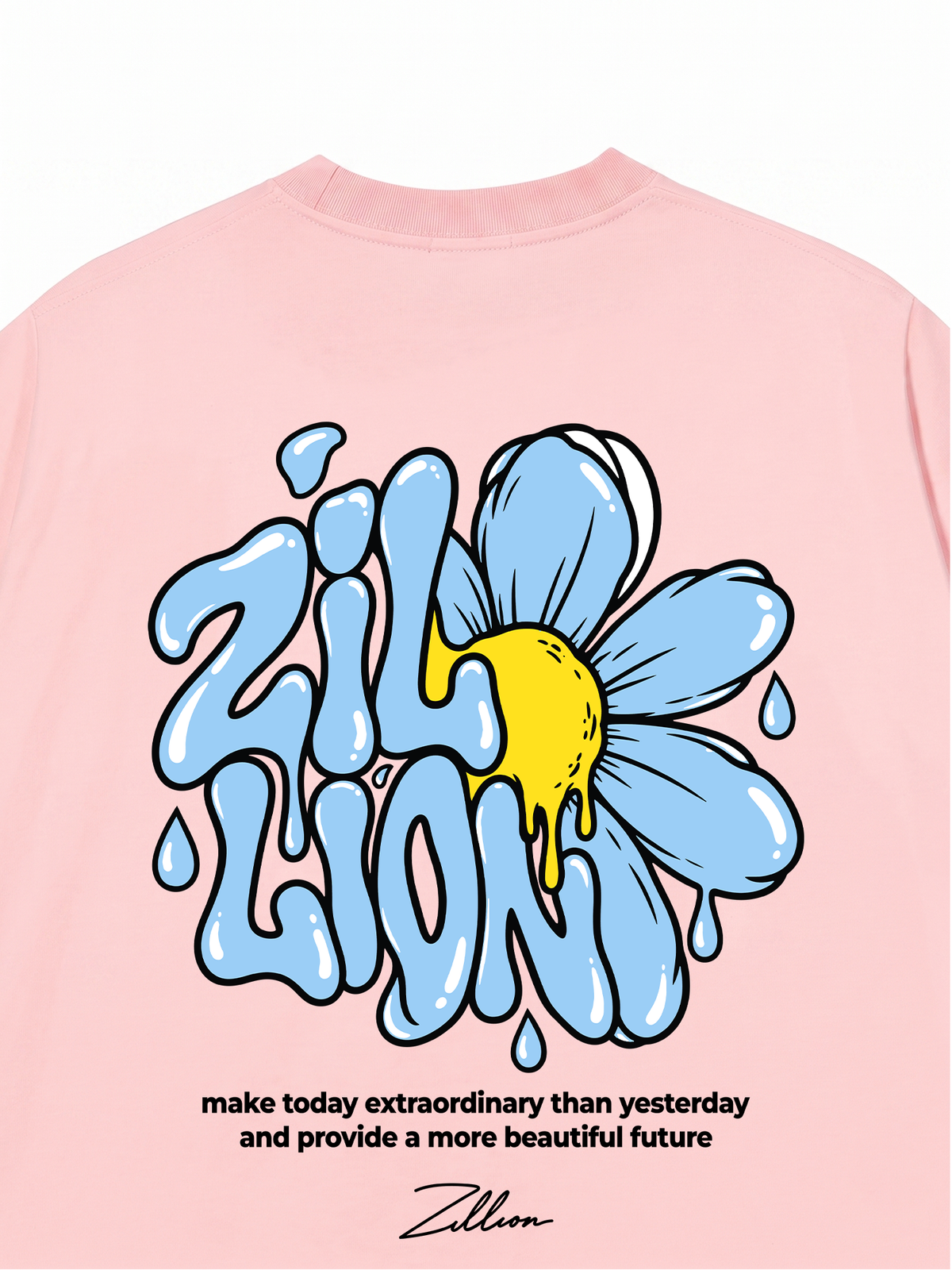 Áo Thun Relaxed Fit Zillion Liquid Bloom