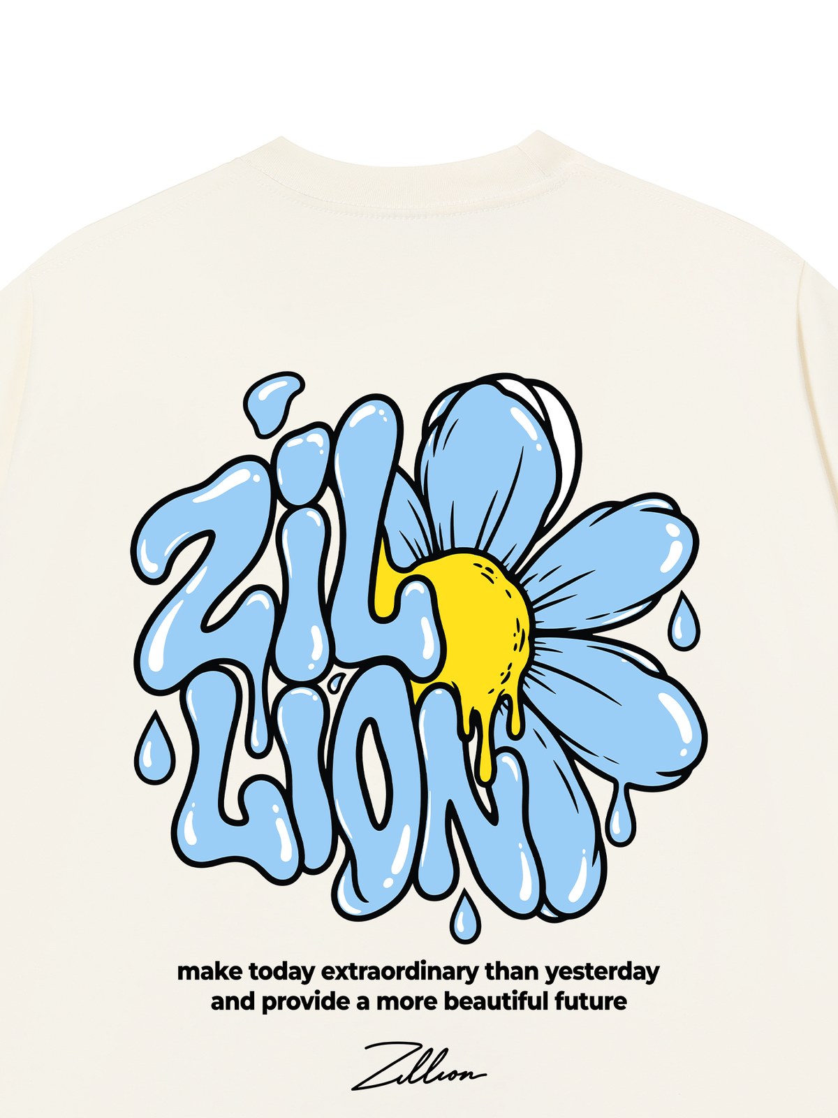 Áo Thun Relaxed Fit Zillion Liquid Bloom
