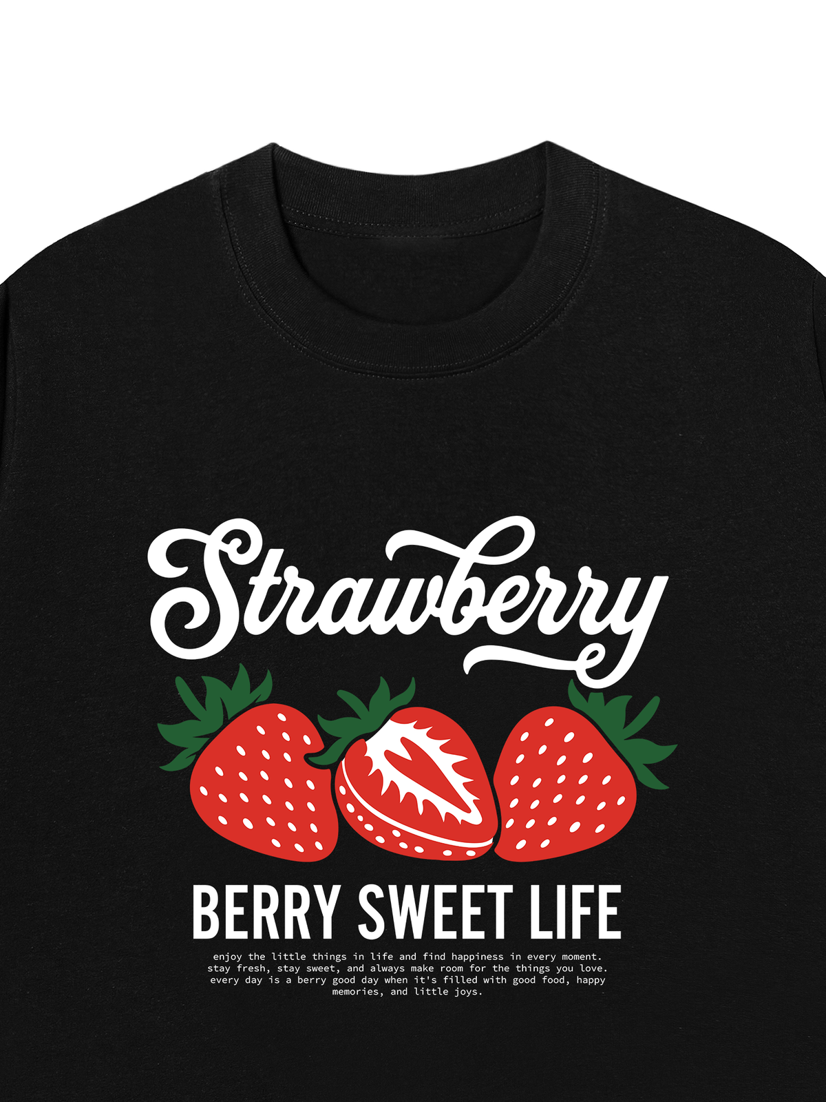 Áo Thun Relaxed Fit BERRY SWEET LIFE