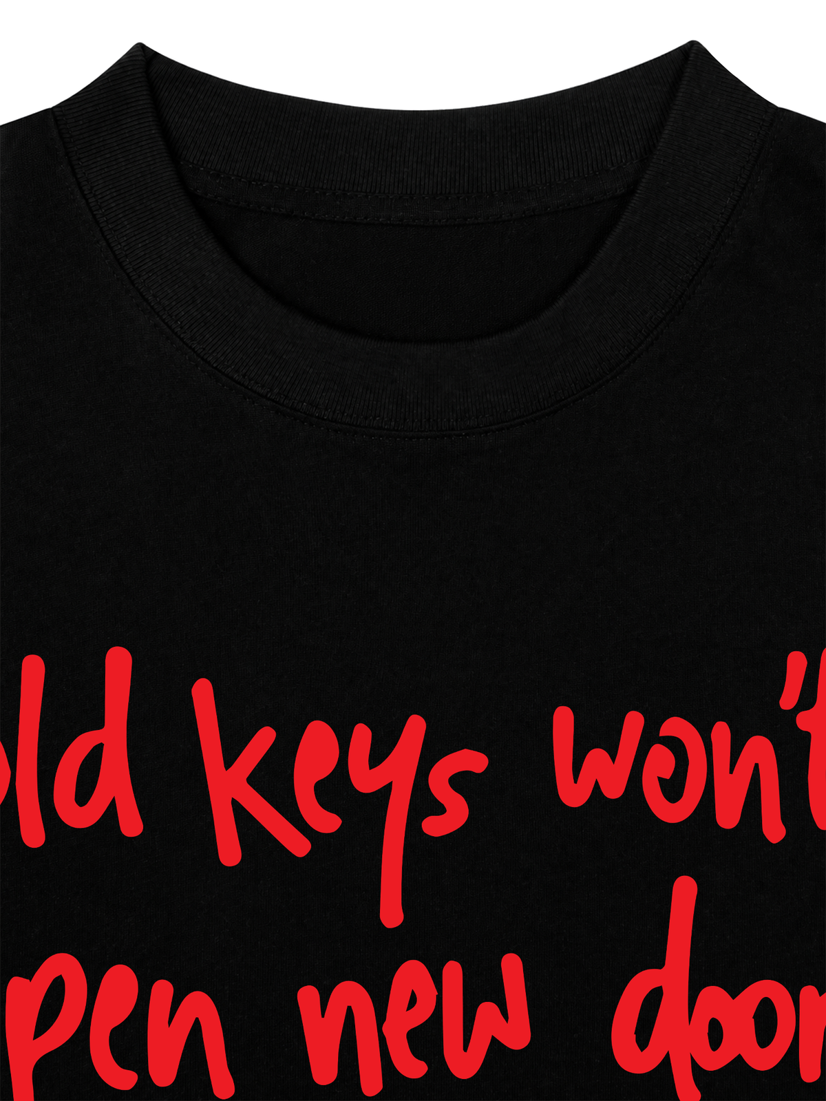 Áo Thun Boxy Old Key Won't Open New Doors