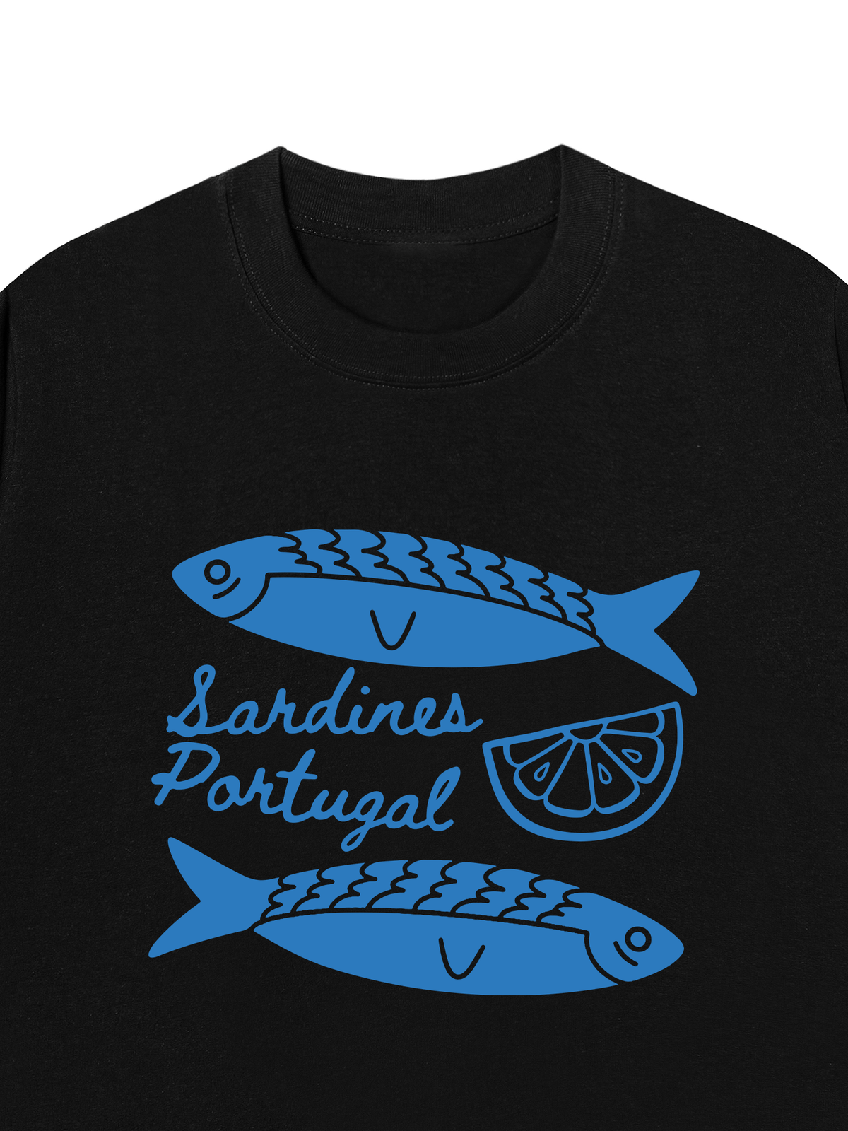 Áo Thun Relaxed Fit Blue Sardine