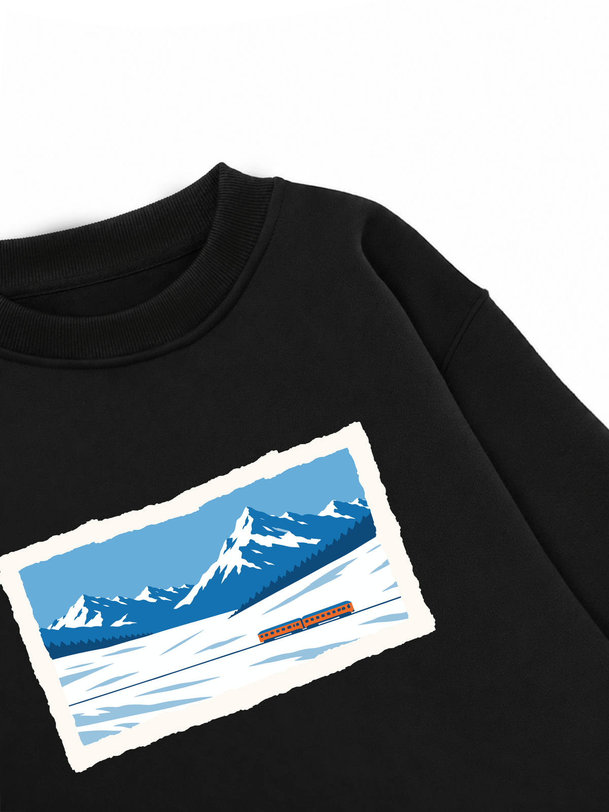 Áo Sweater Nỉ Hai Da Frozen Passage