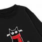 Áo Sweater Nỉ Hai Da Red Scarf Cat